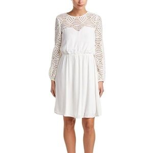 MAJE long sleeve mini dress lace New